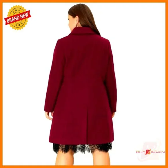 sachin and babi light blue dress Plus Size - Wool-Blend Military Fit & Flare Coat main image 0